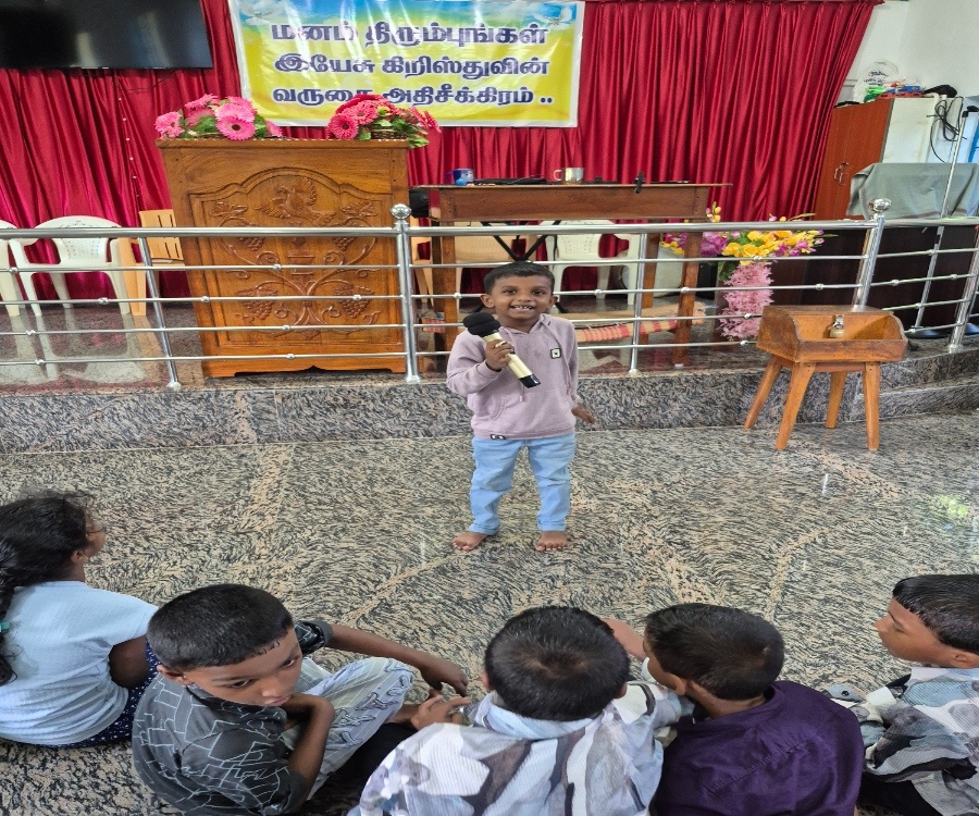 Sunday worship service
