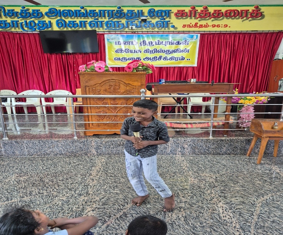 Sunday worship service