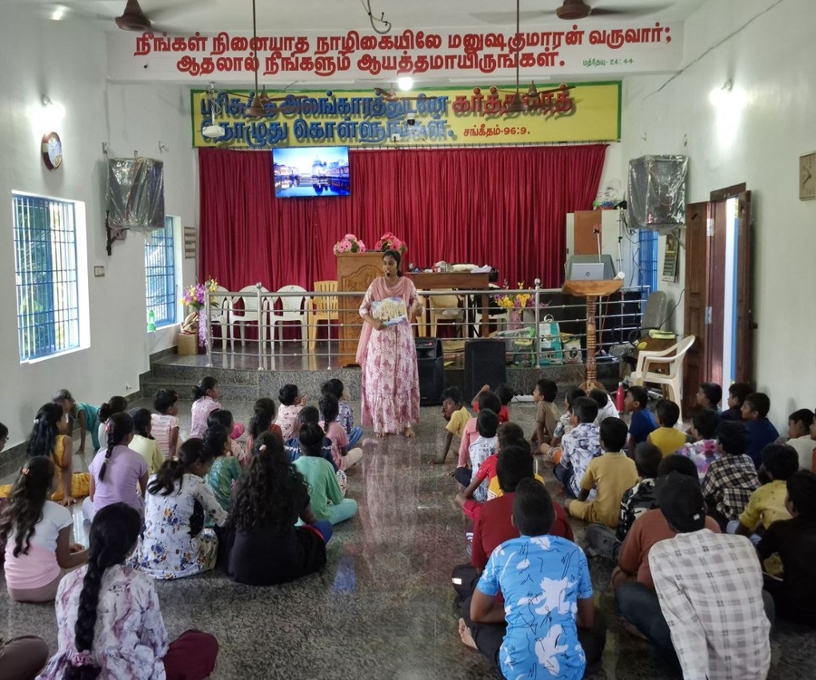 Sunday worship service