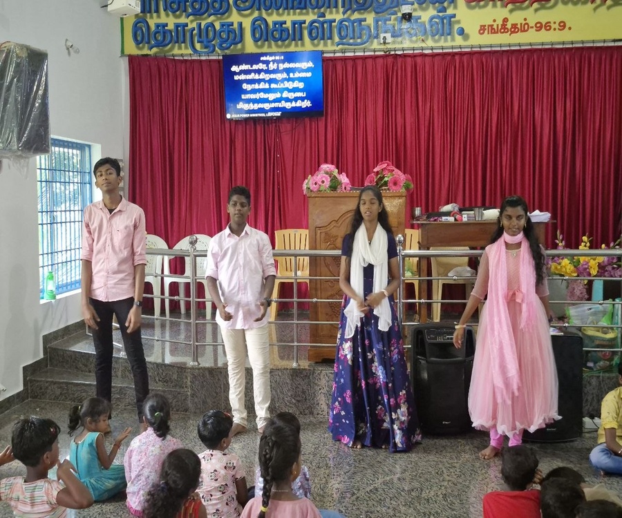 Sunday worship service