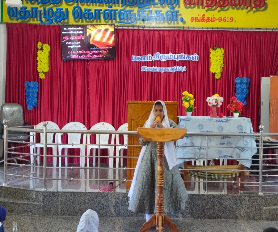 Sunday worship service